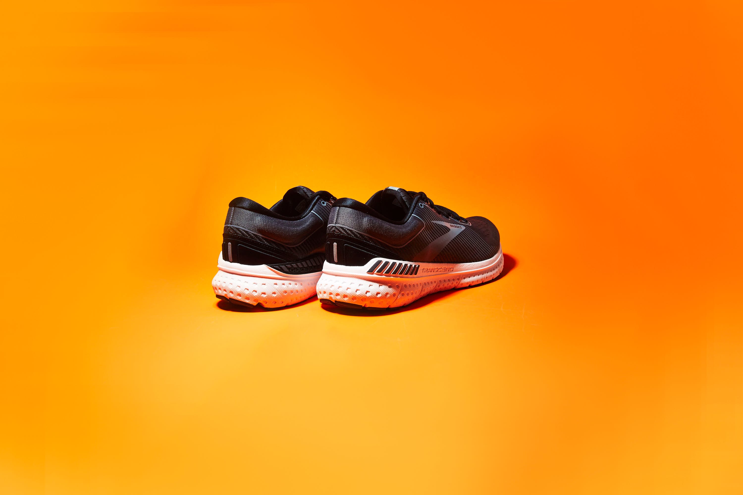 Footwear, Orange, Shoe, Yellow, Sportswear, Walking shoe, Athletic shoe, Outdoor shoe, Sneakers, Cross training shoe, 