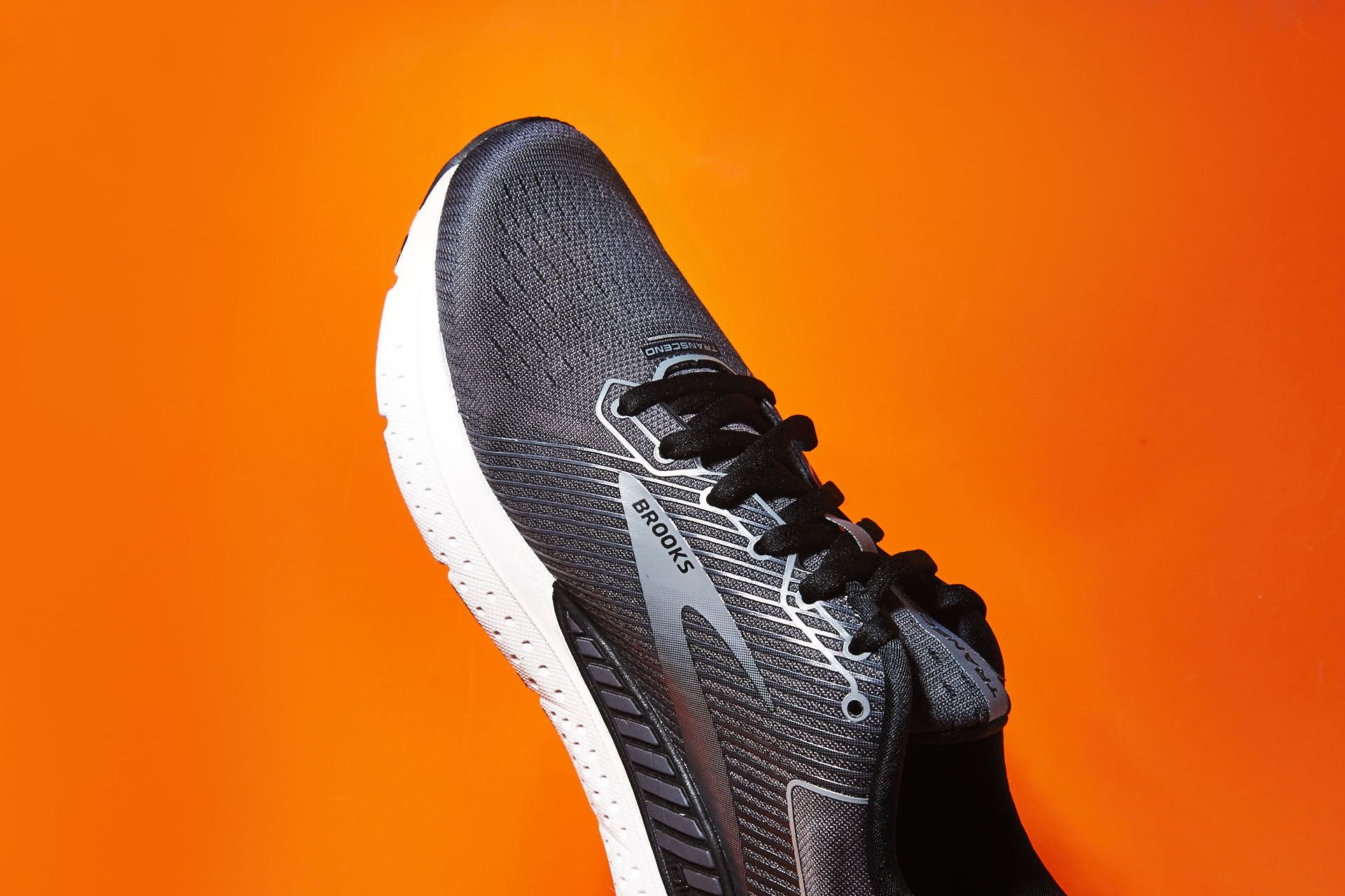 Brooks Women's Transcend 7 Running Shoe, Grey/Black/Hushed Violet, 7.5 B(M)  US 