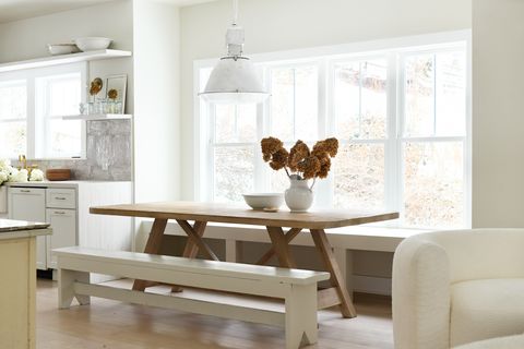 a dining nook designed by leanne ford interiors