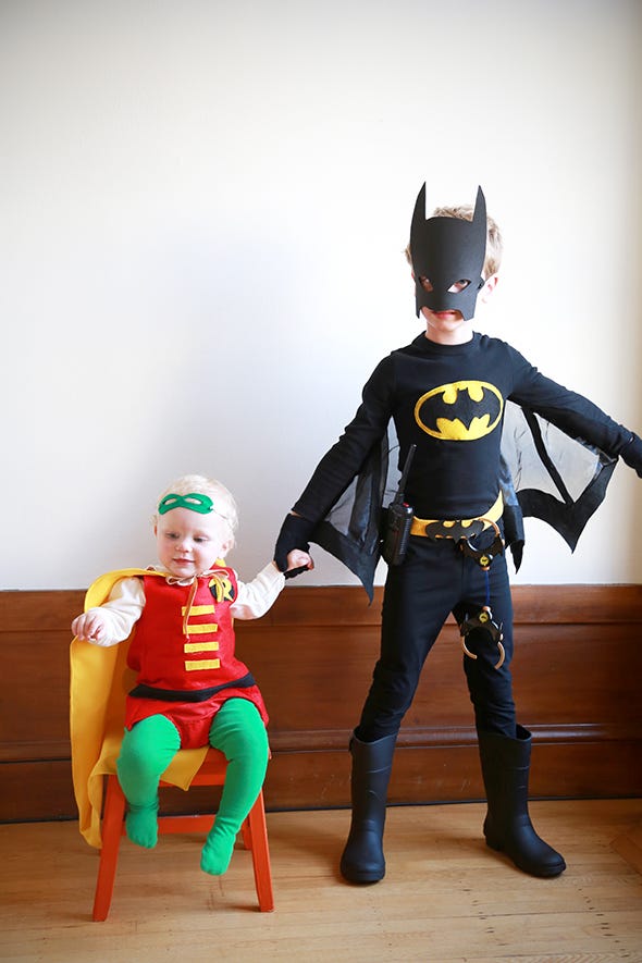 brother halloween costumes batman and robin