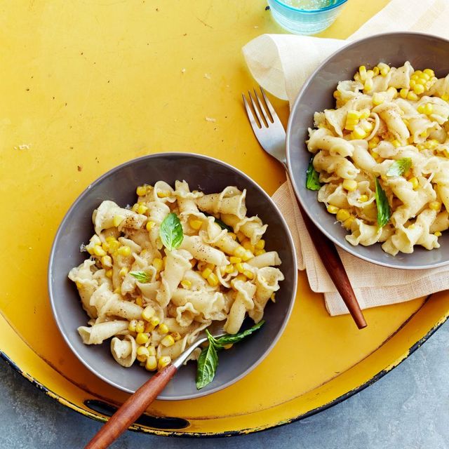 brown butter and corn pasta