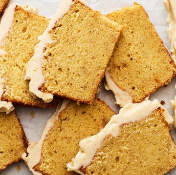 Brown Butter Pound Cake brown butter pound cake topped with icing