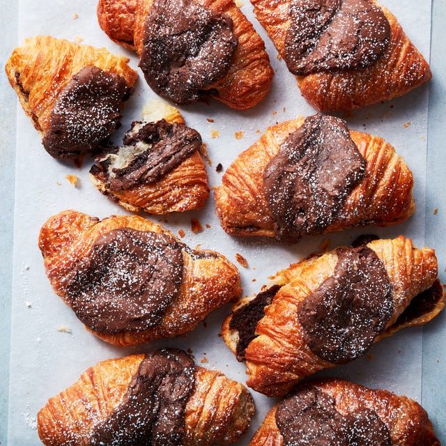 Brownie Batter Croissants croissants with chocolate