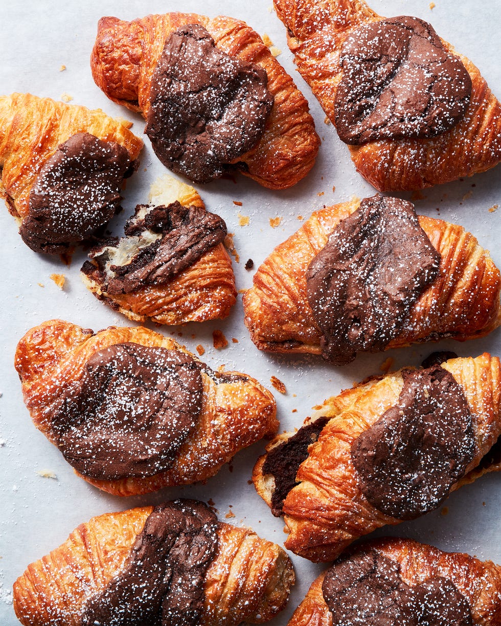 croissants with chocolate