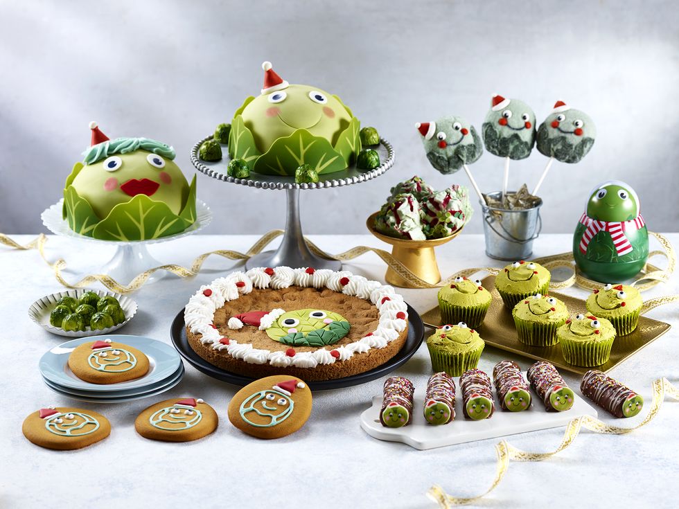 asda bruce the brussel sprout cake christmas