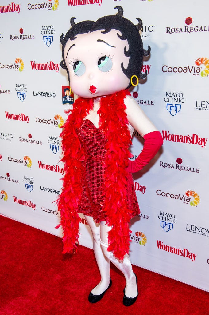 betty boop attends the 14th annual womans day red dress awards at jazz at lincoln center on february 7, 2017