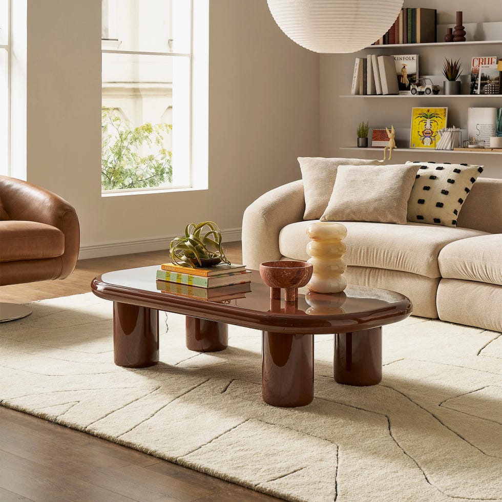 Living room with coffee table and sofa