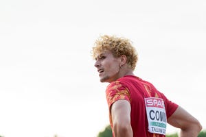 bruno comín compite en el decatlón del europeo de atletismo sub23