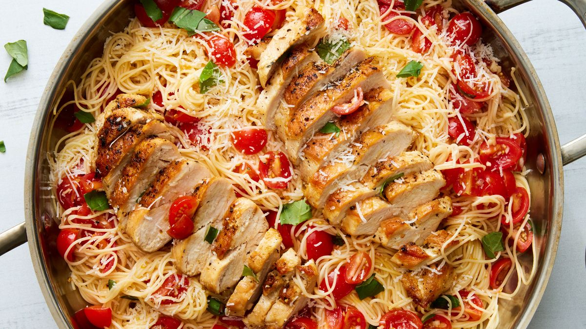 preview for This Bruschetta Chicken Pasta Is Our Summer Obsession