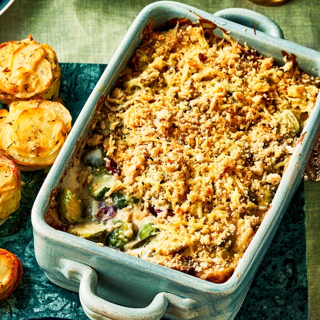 brussels sprout and cranberry gratin