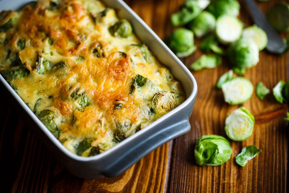 best keto thanksgiving recipes   brussels sprouts casserole