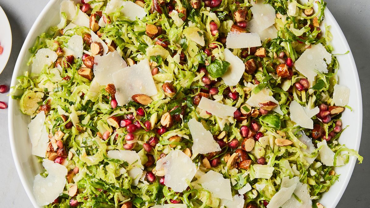 preview for This Parmesan Brussels Sprout Salad Is The Only Fancy Side Your Dinner Needs