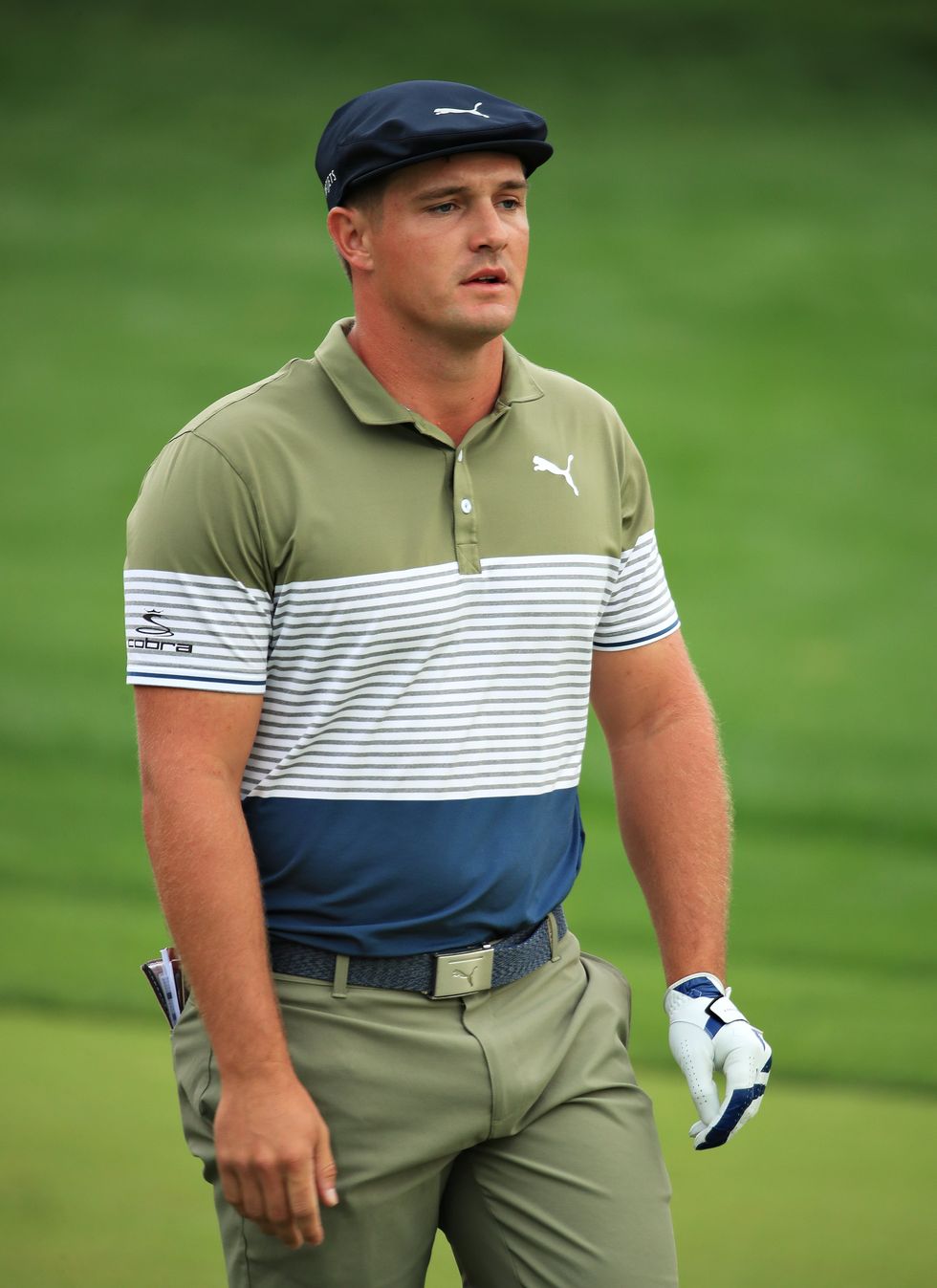 dubai, united arab emirates january 24 bryson dechambeau of united states walks on the sixteenth fairway during day two of the omega dubai desert classic at emirates golf club on january 24, 2020 in dubai, united arab emirates photo by andrew redingtongetty images