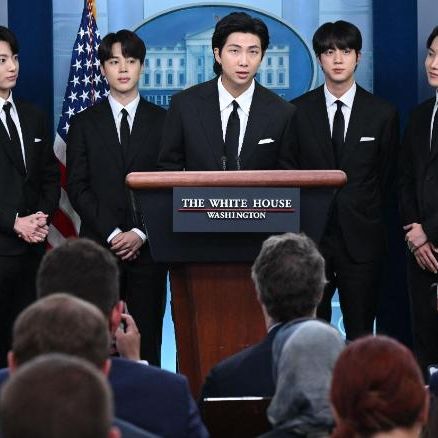 BTS Suits Up for White House Press Briefing in Suits, Boots