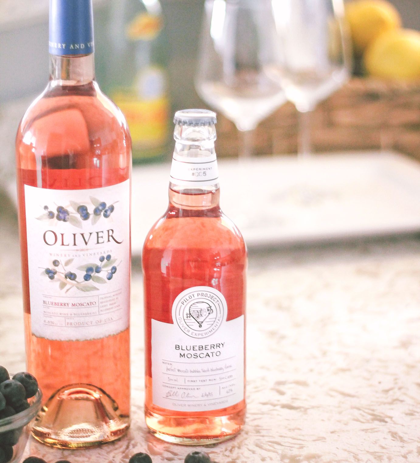 Oliver Winery Created A Blueberry Moscato Wine - New Wines Spring 2019