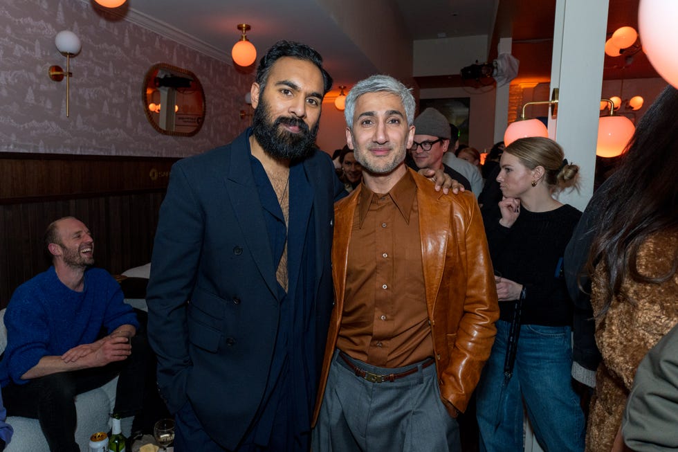 himesh patel, left, and tan france