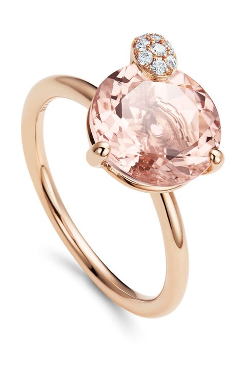 Pink engagement ring