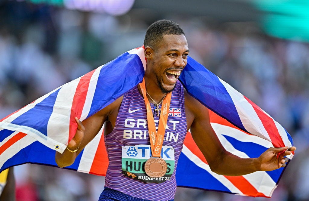 How Olympic Sprinter Zharnel Hughes Aims to Take Home Gold at Paris 2024