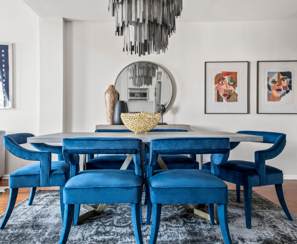 budget decorating ideas dining chairs with color
