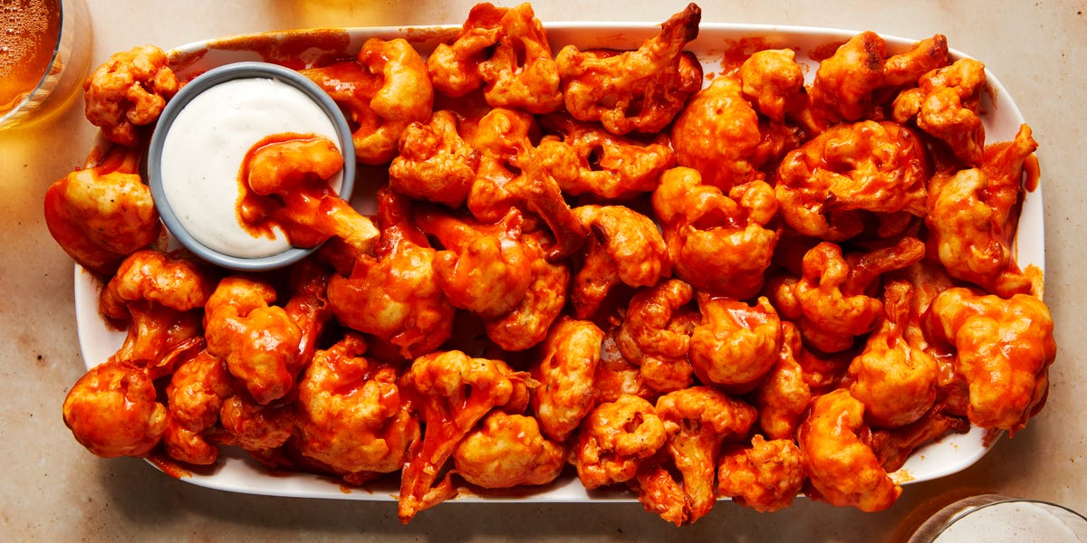 preview for Buffalo Cauliflower Wings Are The Ultimate Vegetarian Game Day Snack