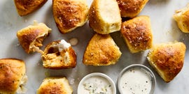 biscuits with buffalo chicken inside
