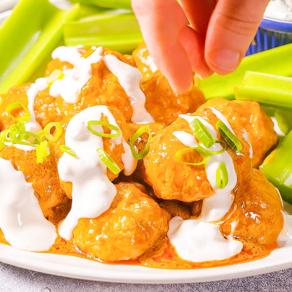 buffalo chicken meatballs