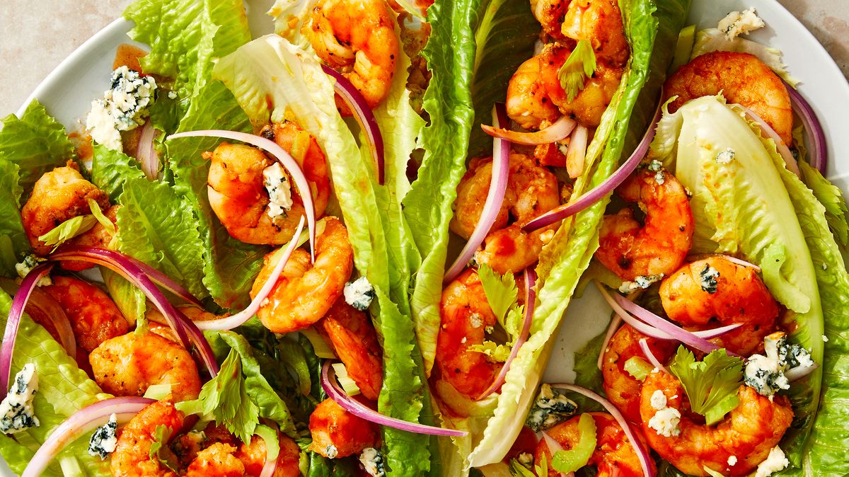 preview for Looking For Healthy Dinner Ideas? Try These Buffalo Shrimp Lettuce Wraps