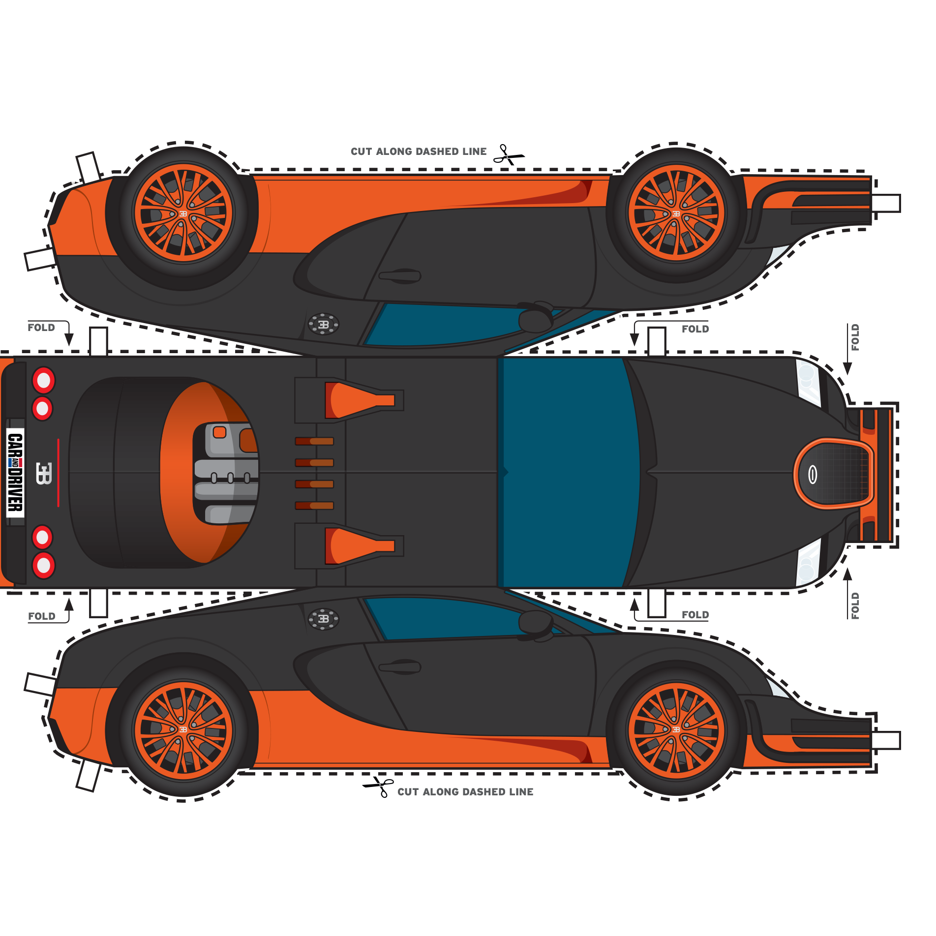 Bugatti Veyron Foldable Project
