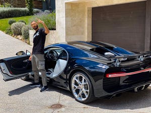 benzema con su bugatti chiron