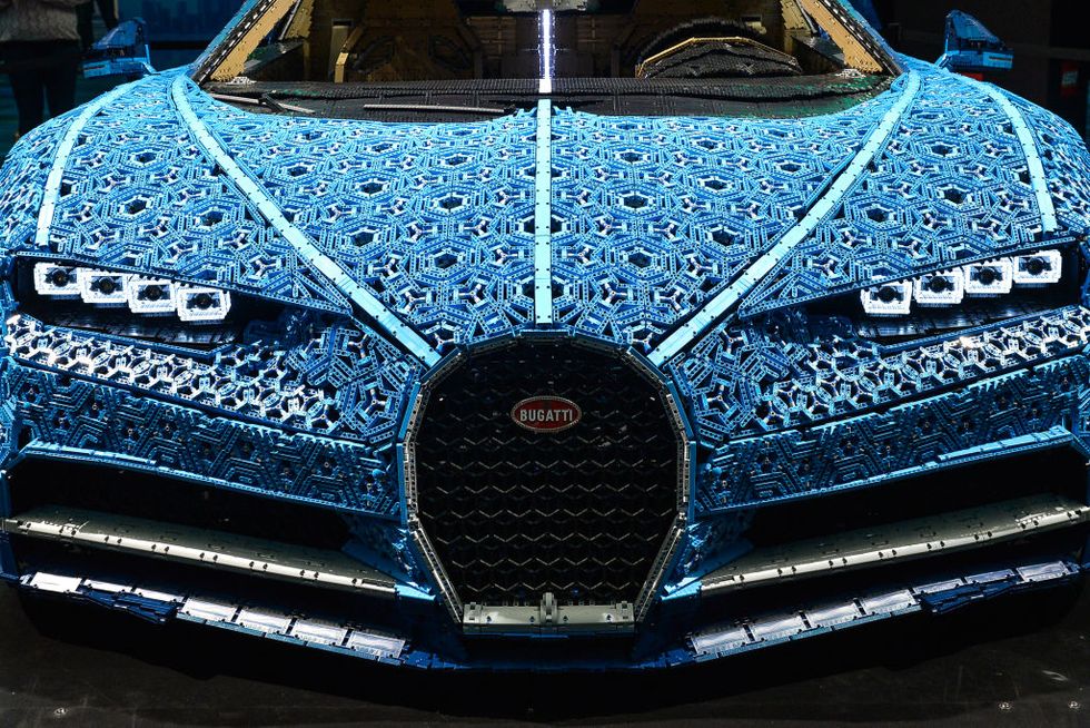 canadian international auto show lego bugatti from the front
