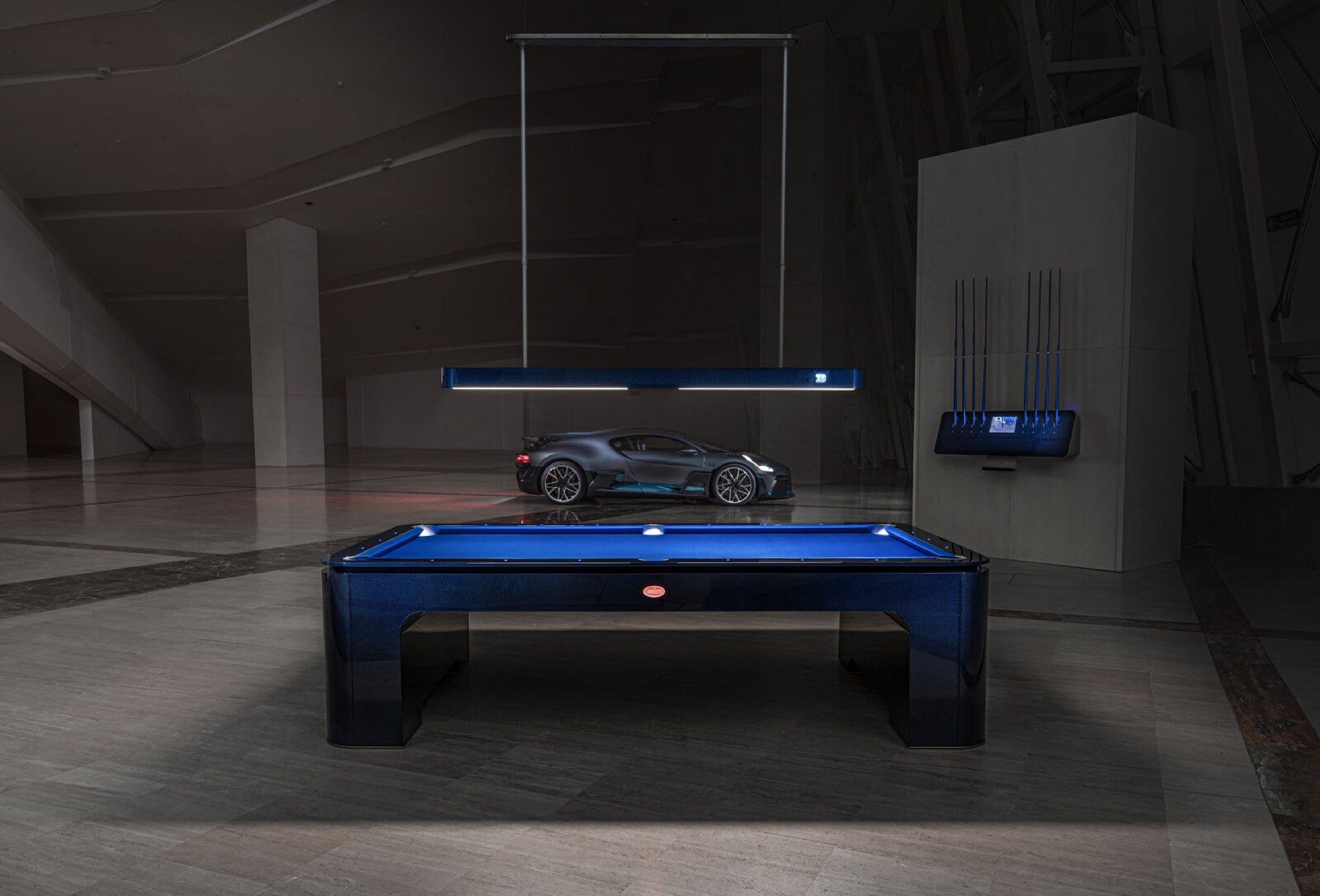 Bugatti crea una mesa de billar inspirada en el diseño del Divo