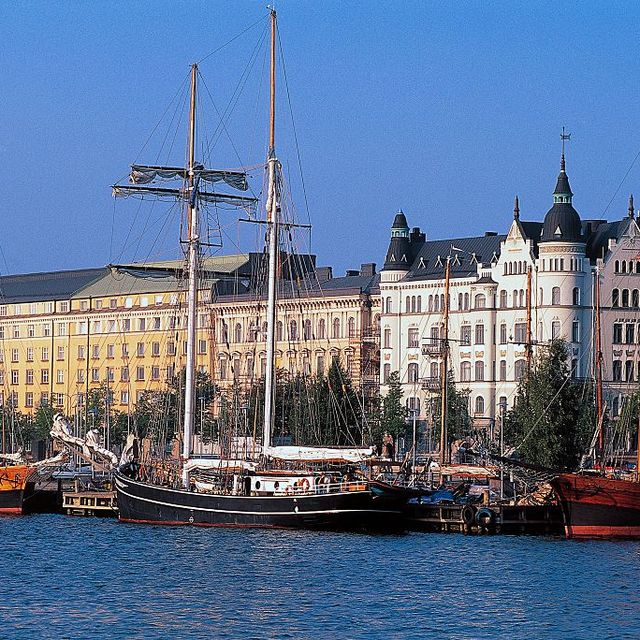 Buildings along the waterfront, Helsinki...