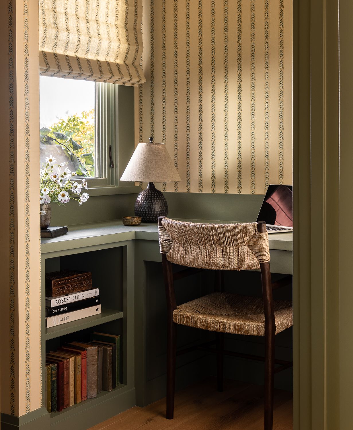 Add Wallpaper to Your Bookcase for an Instant Style Upgrade  Apartment  Therapy