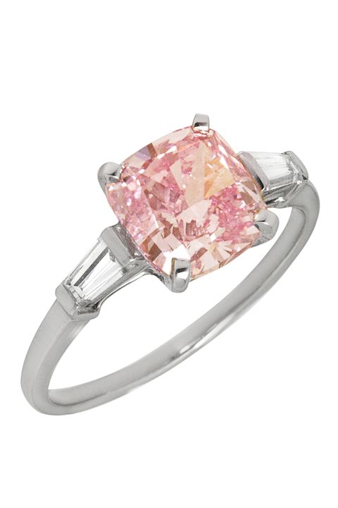 Ring, Pink, Fashion accessory, Jewellery, Engagement ring, Diamond, Platinum, Gemstone, Pre-engagement ring, Body jewelry, 