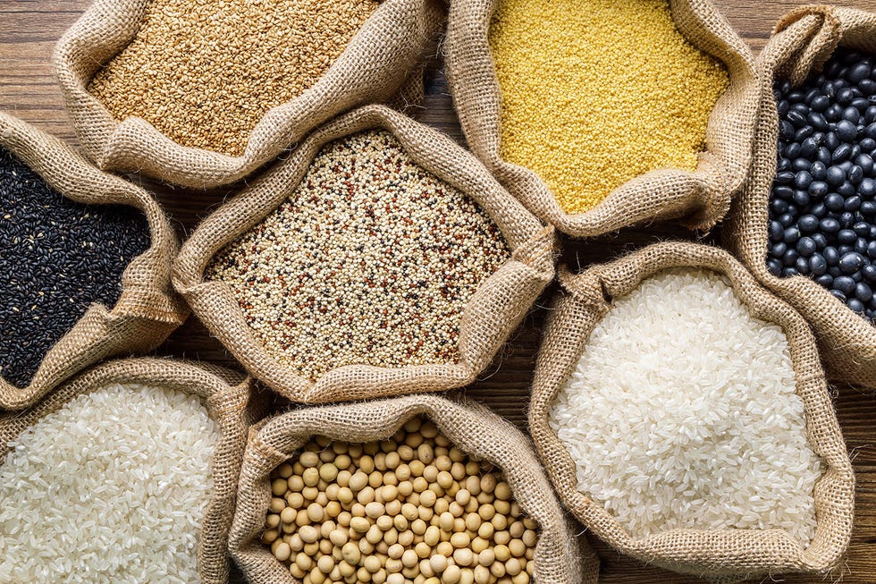 Food, Superfood, Cereal, Ingredient, Whole grain, Dal, Food grain, Spice, Amaranth grain, Plant, 