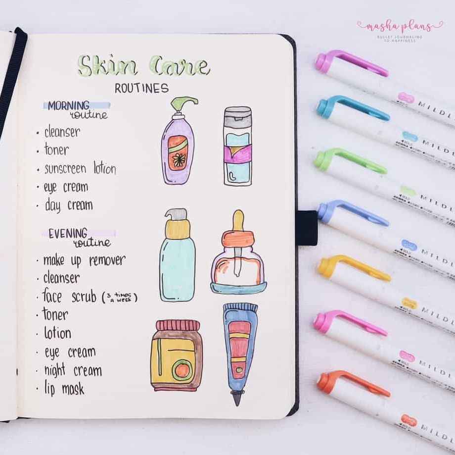 My Skincare Routine Journal: Monthly Planning, skin health