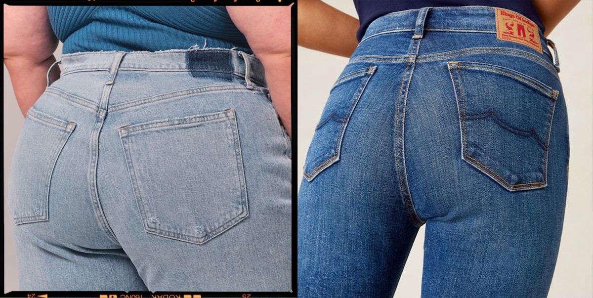 Shape Denim - Tummy Control Jeans, Women's High Waisted Leggings Denim  Pants Butt Lifting Jeans Plus Size