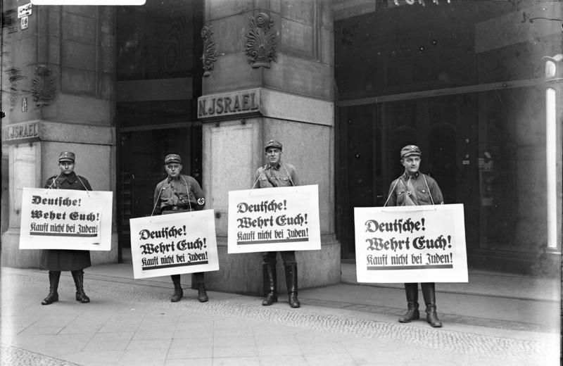 Berlin Nazi Boycott of Jews 1933 Photo