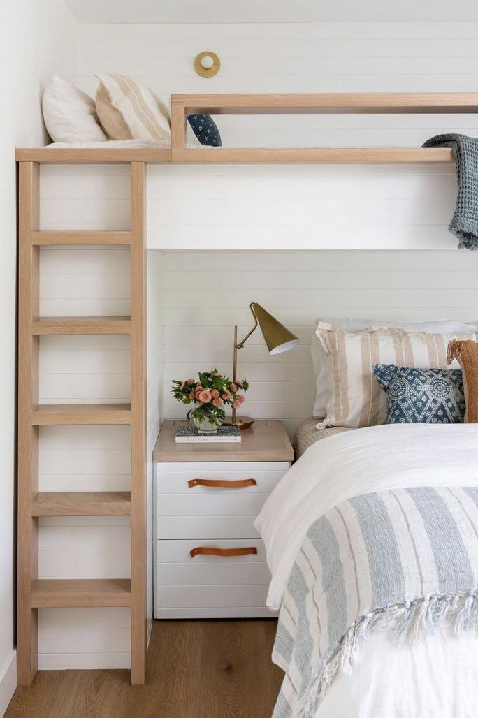 bunk bed ideas leave space for a nightstand