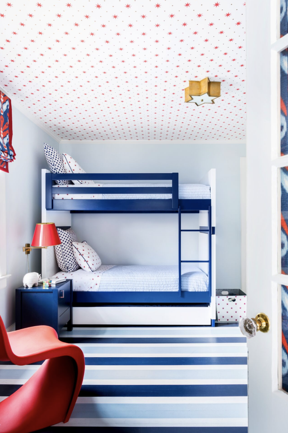 bunk bed ideas pops of color