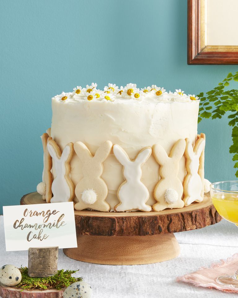 orangechamomile cake