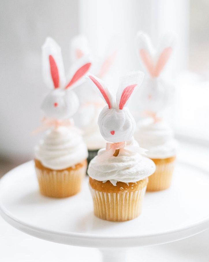 cupcake toppers bunny crafts
