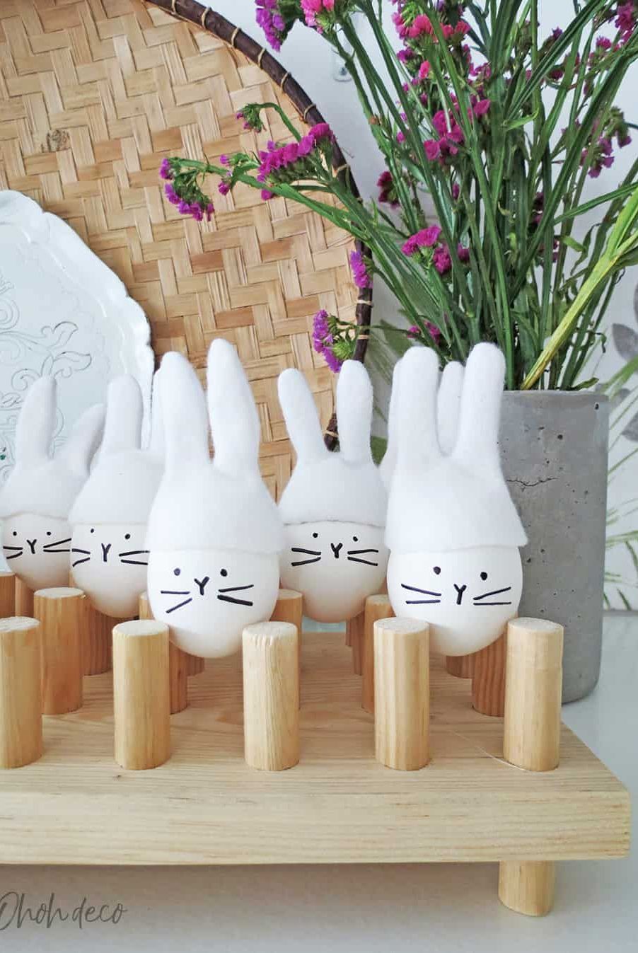 rabbit egg cap rabbit crafts