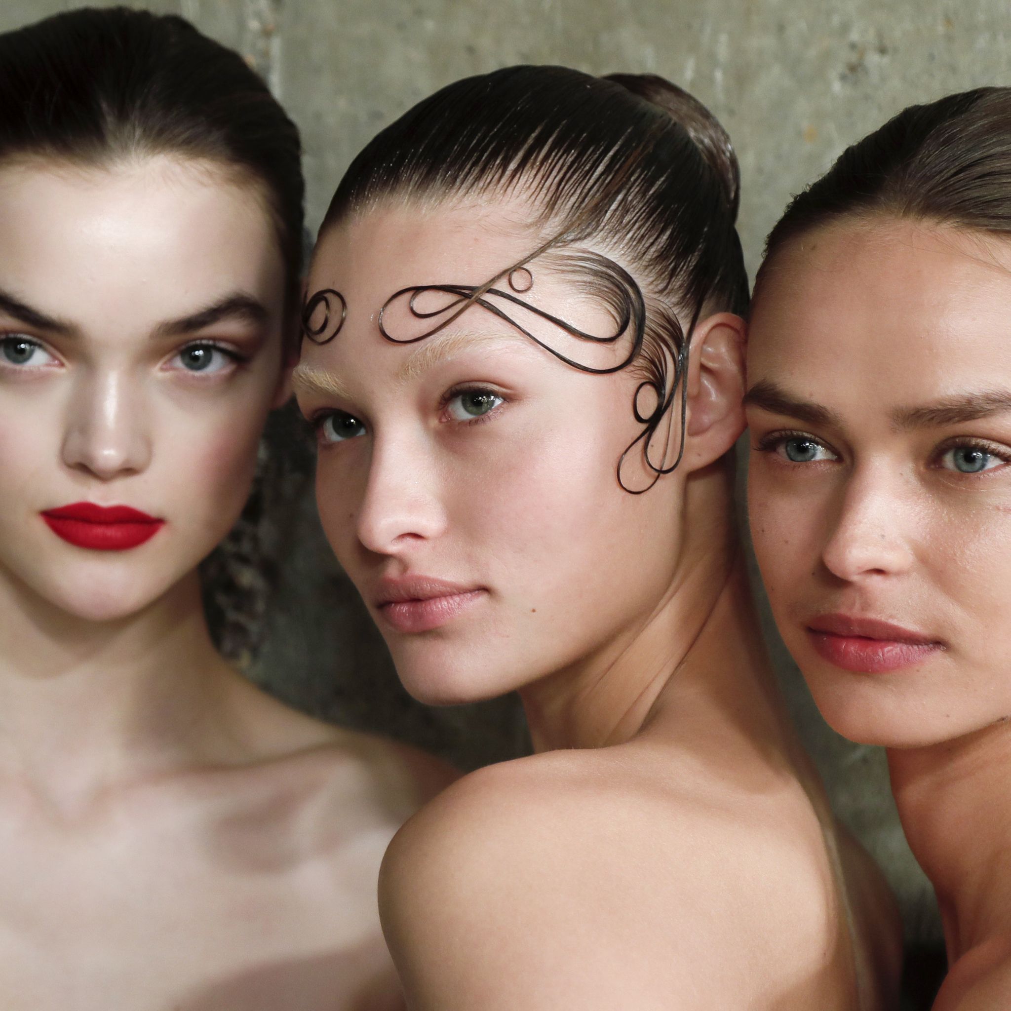 Wet Look Hair Gave Fendi's Y2K-Inspired Collection a Modern Twist