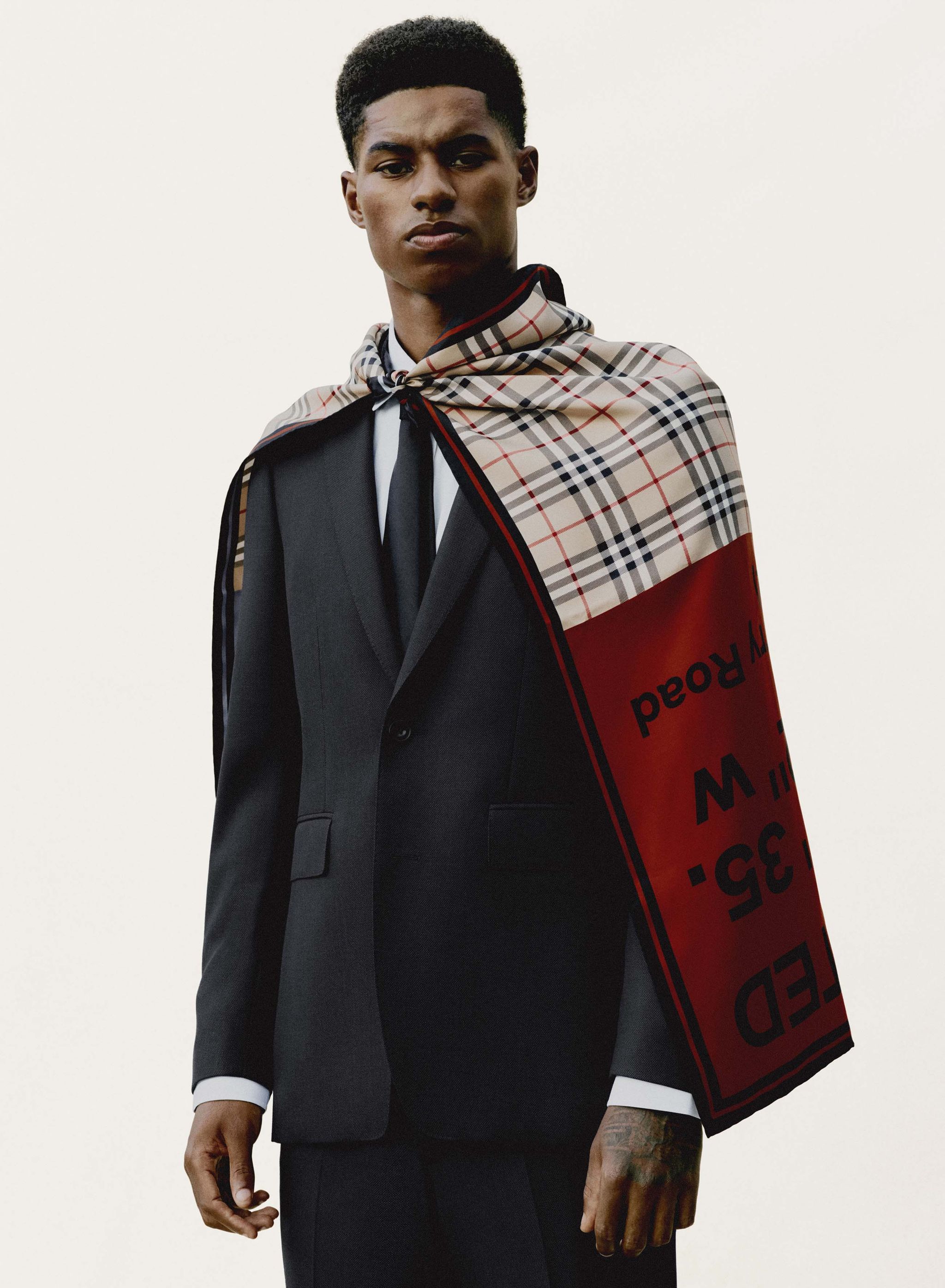 Burberry has teamed up with Marcus Rashford on a youth charity project