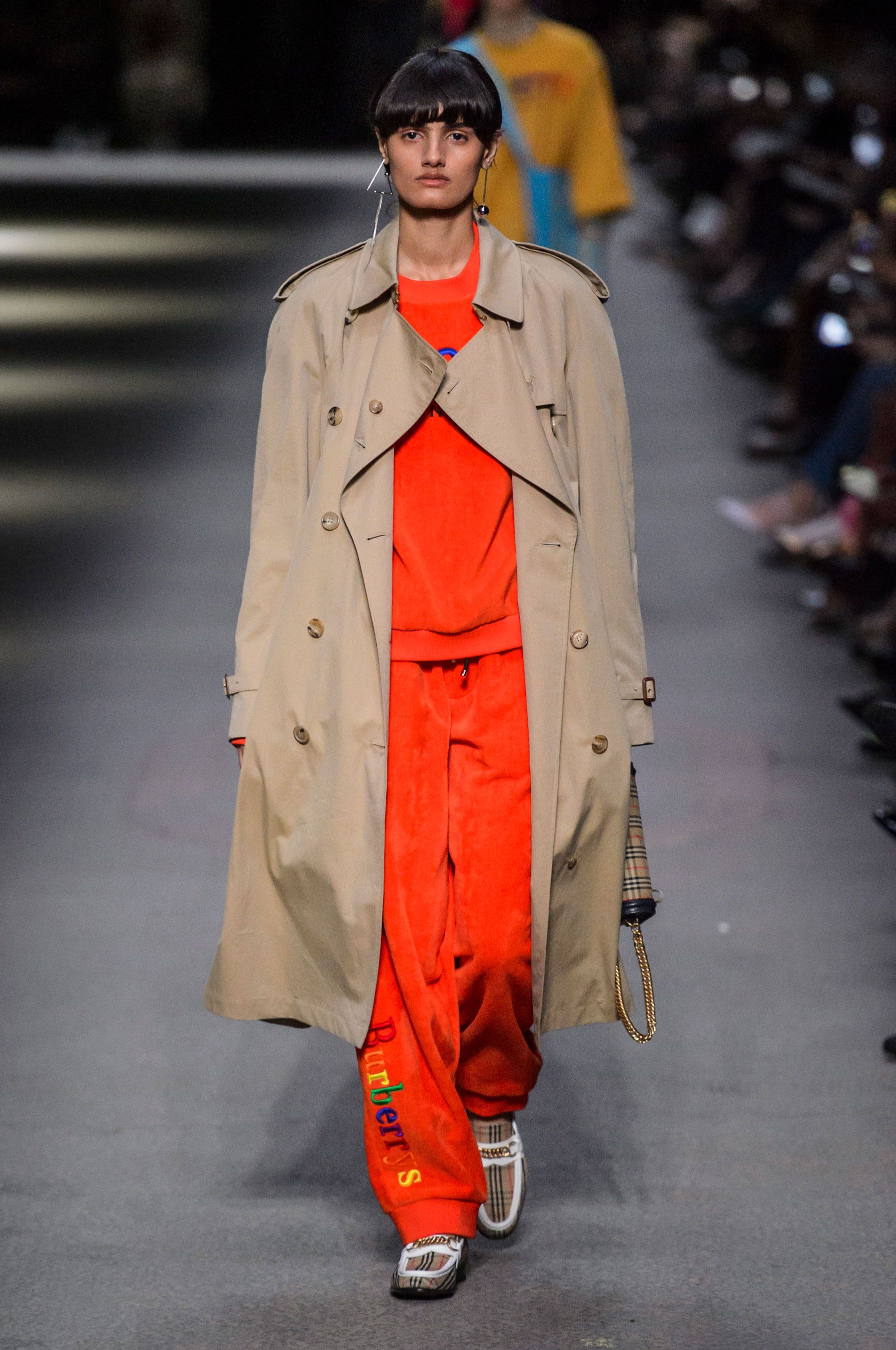 Burberry Trench Coats at Fashion Week Autumn 2018