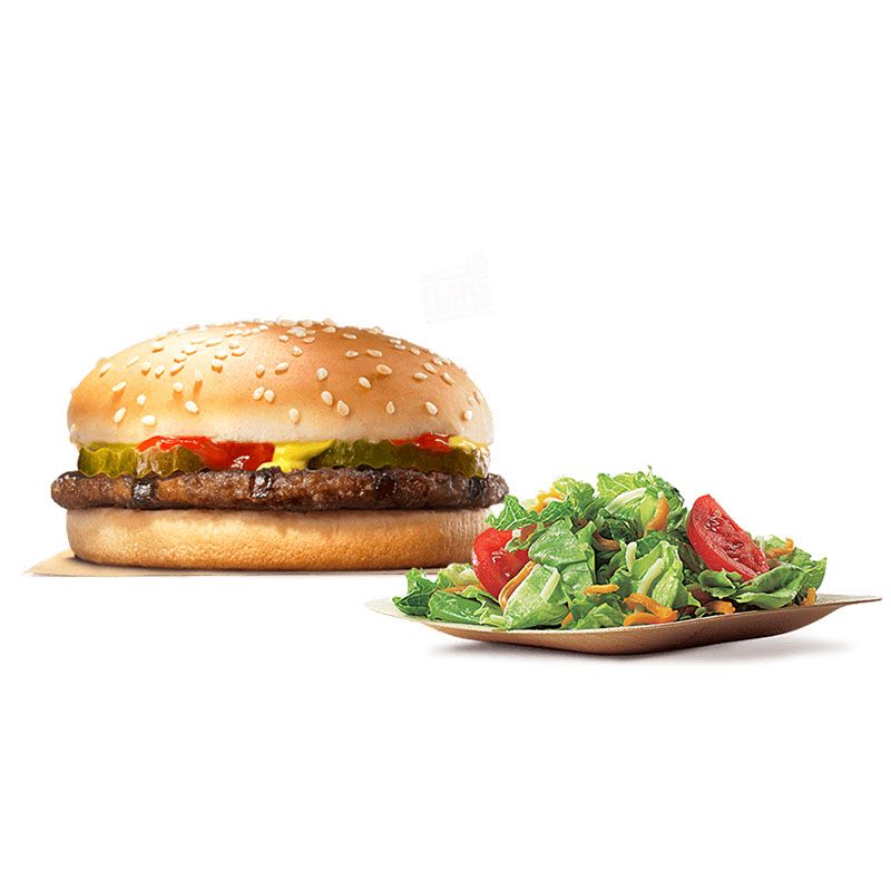 Healthiest food at store burger king