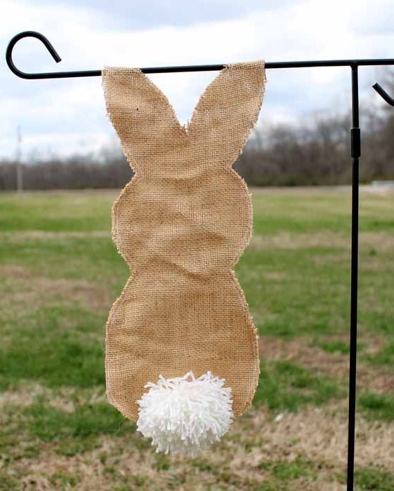 burlap bunny flag bunny crafts