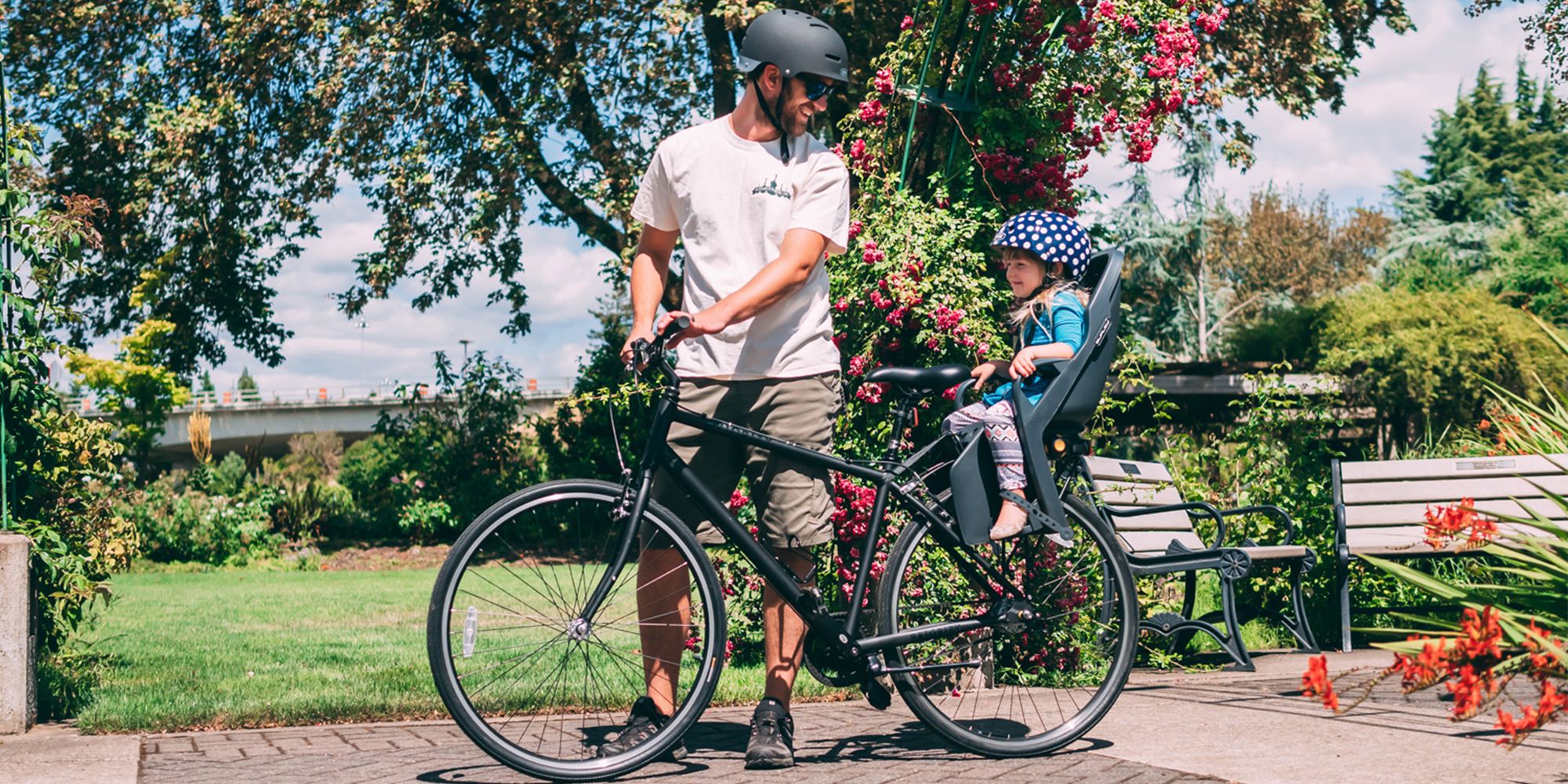 bicycle and baby seat