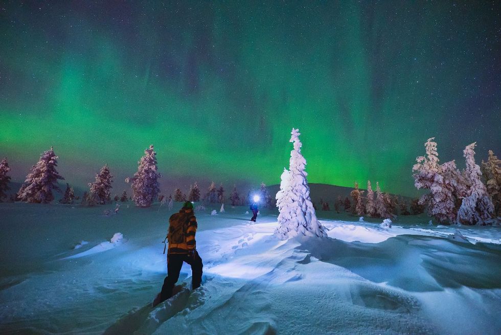 Sneeuwschoenwandelen in het winterse Zweeds Lapland